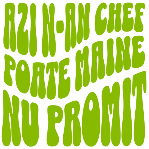 Sticker Adeziv Autocolant Personalizat „Azi N-am Chef, Poate Mâine” – Mesaj Sarcastic și Delăsător pentru Cadouri Personalizate