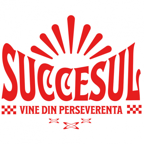 Cadouri Pentru Cupluri - Sticker Adeziv Autocolant Personalizat Mesaj Motivațional „Succesul Vine Din Perseverență” - Cadou Personalizat