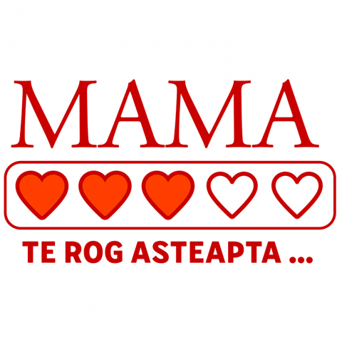 Mama - Sticker Adeziv Autocolant Personalizat "Inimi Pline de Culoare – Cadouri Personalizate pentru Mama cu Mesaj Iubire"
