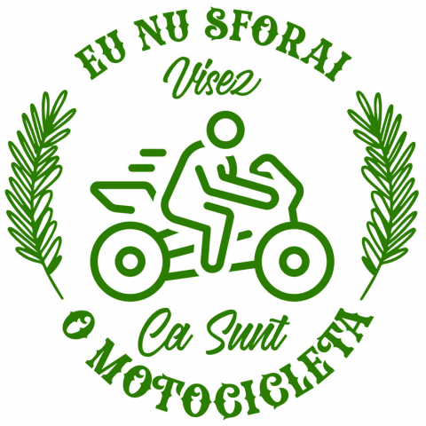 Sticker Adeziv Autocolant Personalizat Tricouri Personalizate Moto - Motocicletă Sport, Adrenalină & Stil Haios