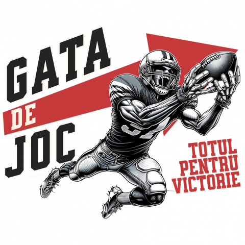 SPORT - Sticker Adeziv Autocolant Personalizat Jucător de Fotbal American – Design Sportiv pentru Cadouri Personalizate