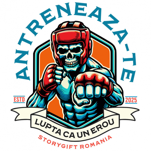 SPORT - Sticker Adeziv Autocolant Personalizat Luptător MMA – Motivație, Forță și Spirit de Competitie