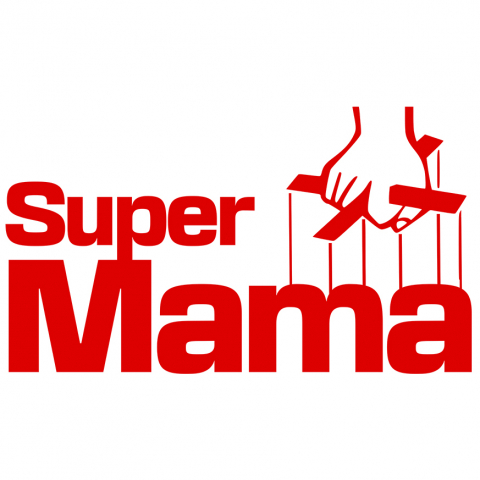 Mama - Sticker Adeziv Autocolant Personalizat "Super Mama – Femeie Puternică – Cadouri Personalizate Marionetă și Papuși"