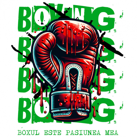 SPORT - Sticker Adeziv Autocolant Personalizat Mănuși de Box și Cadouri Personalizate – Motivație și Determinare în Sport