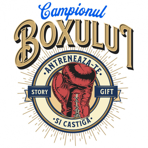 SPORT - Sticker Adeziv Autocolant Personalizat Mănușă de Box – Design Motivațional pentru Sportivi și Luptători