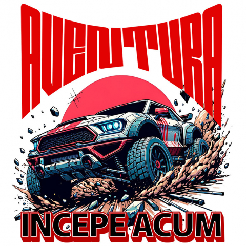 MASINI - Sticker Adeziv Autocolant Personalizat Mașină De Teren – Curse Off-Road Cu Viteză și Adrenalină