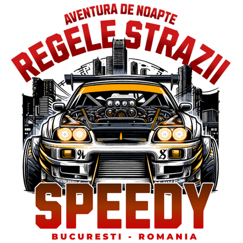 Sticker Adeziv Autocolant Personalizat Tricou Regele Curse Ilegale – Mașină Fără Capotă pentru Fanii Motorsportului