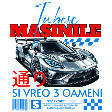 MASINI - Sticker Adeziv Autocolant Personalizat Mașină Modernă De Lux – Performanță Sportivă și Viteză Maximă