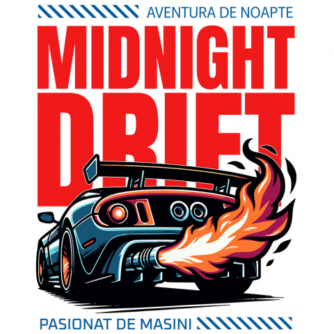 Sticker Adeziv Autocolant Personalizat Tricou Mașină Puternică – Cadou Ideal pentru Pasionații de Motoare