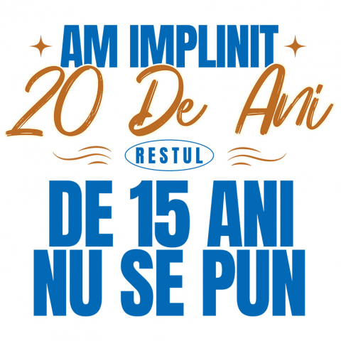 ANIVERSARE - Sticker Adeziv Autocolant Personalizat