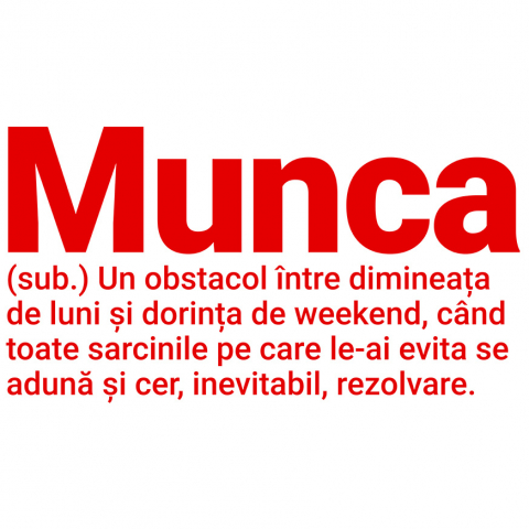 Sticker Adeziv Autocolant Personalizat Mesaj Haios – Definiție Amuzantă, Glumă și Sarcasm în Română