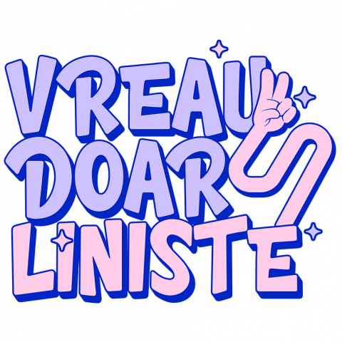 Cadouri Pentru Cupluri - Sticker Adeziv Autocolant Personalizat Mesaj Haios - „Vreau Doar Liniște” Cadou Relaxant