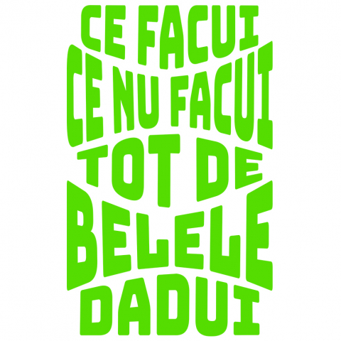 AMUZANTE - Sticker Adeziv Autocolant Personalizat Mesaj Oltean Amuzant – Iluzie Optică și Glume Personalizate pentru Tati și Prieteni