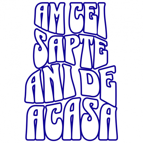 Cadouri Pentru Ea - Sticker Adeziv Autocolant Personalizat Mesaj Educațional „Am Cei Șapte Ani De Acasă” | Cadou Personalizat Educație și Bună Creștere