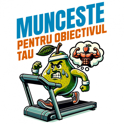 SPORT - Sticker Adeziv Autocolant Personalizat Para Furioasă - Tricou Personalizat Motivațional pentru Sport și Fitness