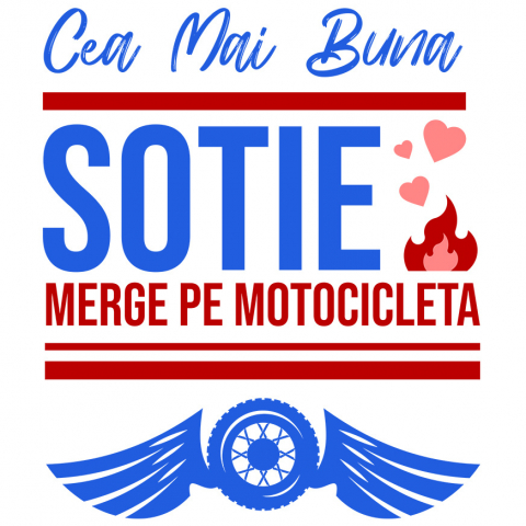 Sticker Adeziv Autocolant Personalizat Tricouri Personalizate Valentine's Day - Dragoste & Motociclete