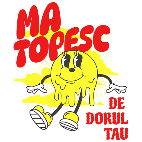 Sticker Adeziv Autocolant Personalizat Soare Vesel Topindu-se - Cadouri Personalizate Pentru Valentine's Day și Plajă