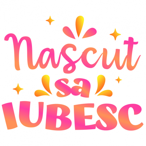 Familie - Sticker Adeziv Autocolant Personalizat Cadou Personalizat „Născut să Iubesc” | Mesaje Romantice Colorate pentru Familie și Copii