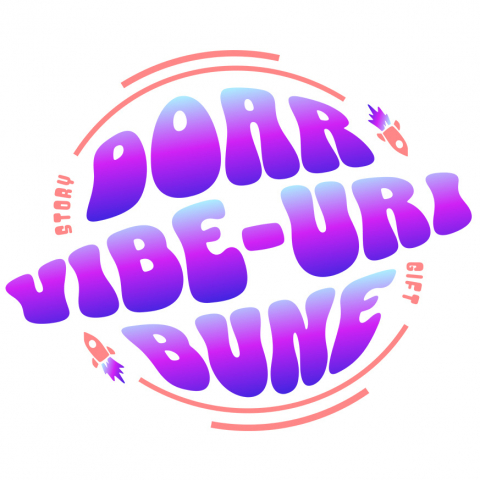 Cadouri Pentru Cupluri - Sticker Adeziv Autocolant Personalizat Doar Vibe-uri Bune – Tricou Personalizat cu Mesaj Pozitiv