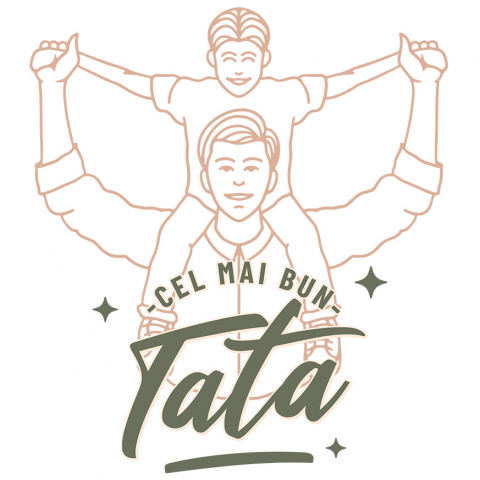 Familie - Sticker Adeziv Autocolant Personalizat Tricou Personalizat Tata – Cadou Perfect „Cel Mai Bun Tata Din Lume”