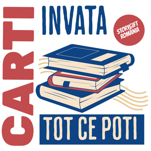 EDUCATIE - Sticker Adeziv Autocolant Personalizat Cărți Motivaționale pentru Dezvoltare Personală - Învață Tot Ce Poți!