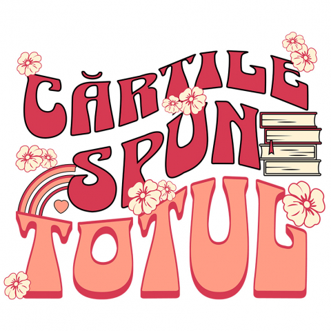 EDUCATIE - Sticker Adeziv Autocolant Personalizat Teanc de Cărți de Studii și Flori Colorate - Educație și Dezvoltare Personală