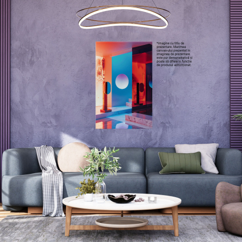 Tablou Canvas Abstract - Hol Modern cu Culori Vibrante, Marime 40x25CM [2]