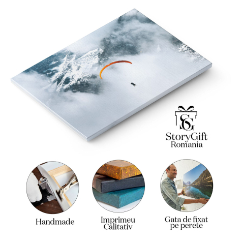 Tablou Canvas - Adrenalina Zborului cu Drona - Aventura si Libertate Aeriana 40x25CM [1]