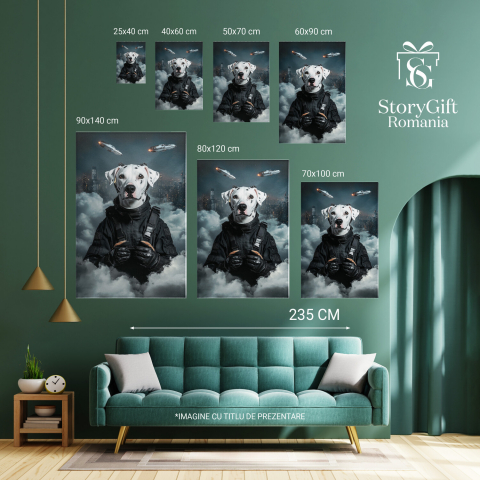 Agent Secret deasupra Orașului în Timp de NoapteMarime 40x25CM [5]