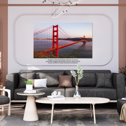 Amurg cu Vârfuri Montane și Velier, Marime 40x25CM [2]