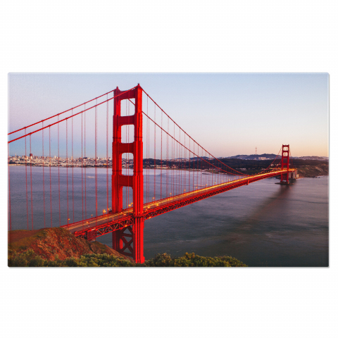 Amurg cu Vârfuri Montane și Velier, Marime 40x25CM