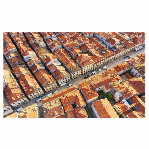 Oraș - Amurg în Orașul Vechi Dubrovnik - Arhitectură și Frumusețe, Marime 40x25CM