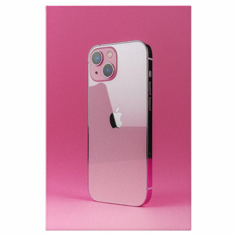 Diverse - Tablou Canvas Apple iPhone 15 Pink - Pictură Digitală de Înaltă Claritate, Marime 40x25CM