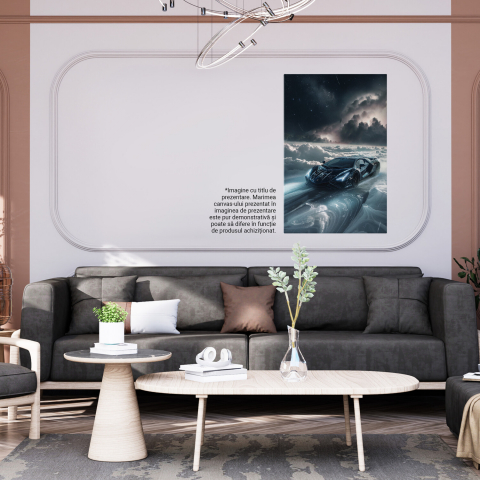 Aproape de Astre - Automobil Sport în Norii Nopții cu Ploaie de Stele Strălucitoare, Marime 40x25CM [3]