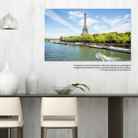 Apus de Soare la Paris – Turnul Eiffel – Tablou Canvas, Marime 40x25CM [2]