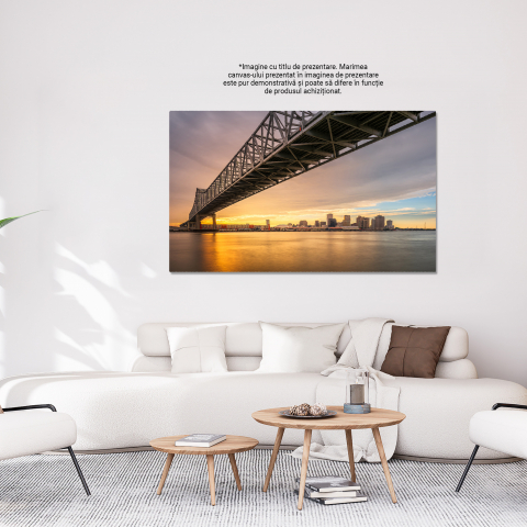 Tablou Canvas: Apus la Los Angeles - Privire Aeriana asupra Infrastructurii Urbane 40x25CM [2]