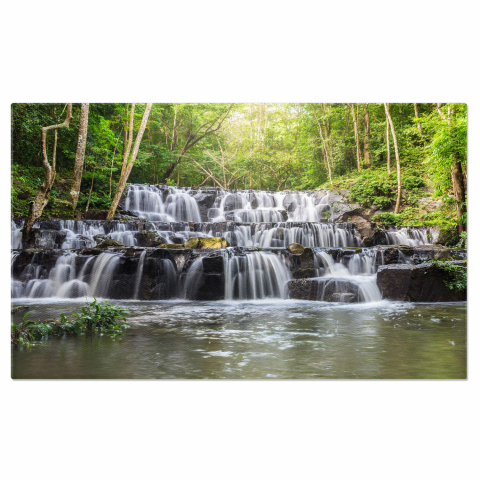 Peisaj - Armonie Naturală: Cascada Huay Mae Khamin și Pădurea Luxuriantă, Marime 40x25CM