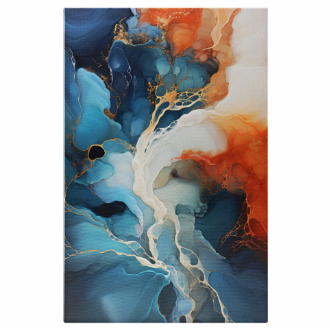 Artă Abstractă - Combinție de Culori pentru Colecționari, Marime 40x25CM