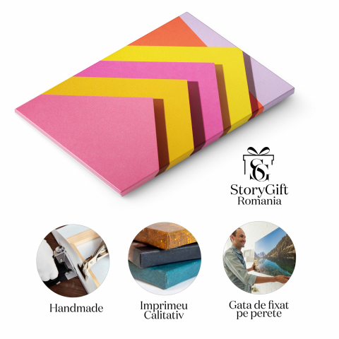 Tablou Canvas: Eleganță și Stil în Culori Pastelate, Marime 40x25CM [1]