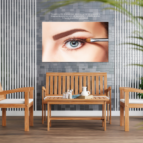 Tablou Canvas Arta Machiajului: Frumusețe, Pudră și Stil Profesional, Marime 40x25CM [3]