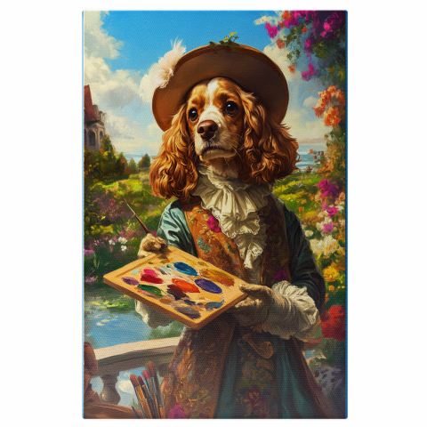 Hobby - Tablou Canvas Personalizat Artist în Natură Colorată, Pictor Interbelic
Marime 40x25CM