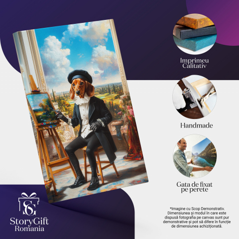 Tablou Canvas Personalizat Artist Pictor în Palat
Marime 40x25CM [3]