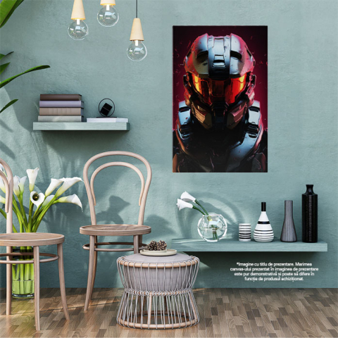 Tablou Canvas:  Astronaut Modern Portretul Aventurierului Spatial - Fotografie Conceptuala Pictura Digitala 40x25CM [1]