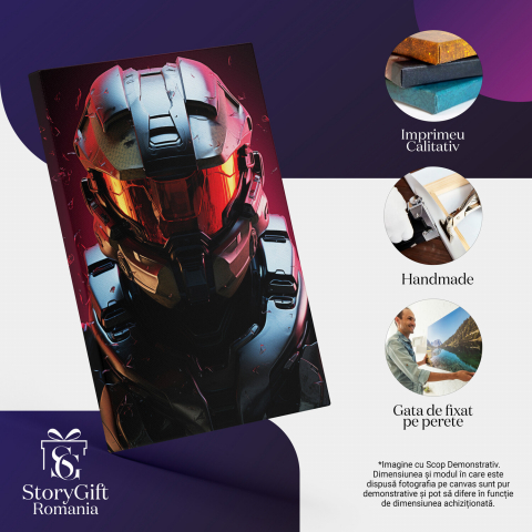 Tablou Canvas - Astronaut Modern: Portretul Aventurierului Spațial, Marime 40x25CM [1]