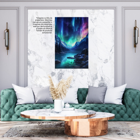 Aurora Boreală Colorată - Pictură Digitală de Peisaj, Marime 40x25CM [3]