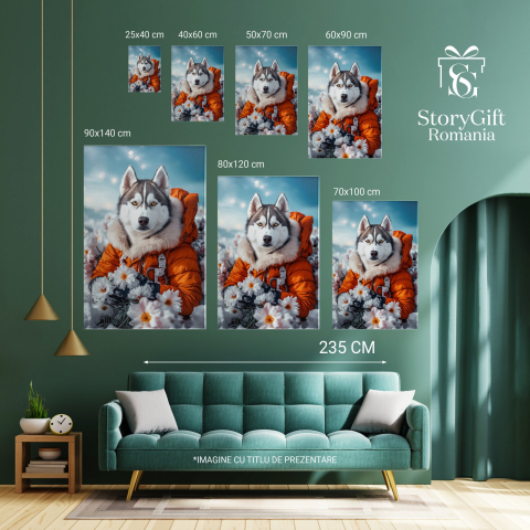 Tablou Canvas Personalizat - Animal Aventurier în Munți
Marime 40x25CM [5]