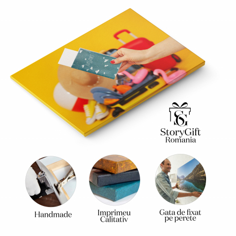 Tablou Canvas: Bagajul Vacanței - Accesorii pentru Ochi, Marime 40x25CM [1]