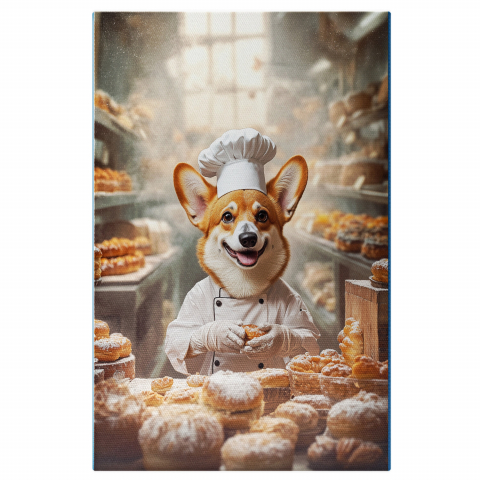 Hobby - Tablou Canvas Personalizat Bucătar Chef în Patiserie
Marime 40x25CM