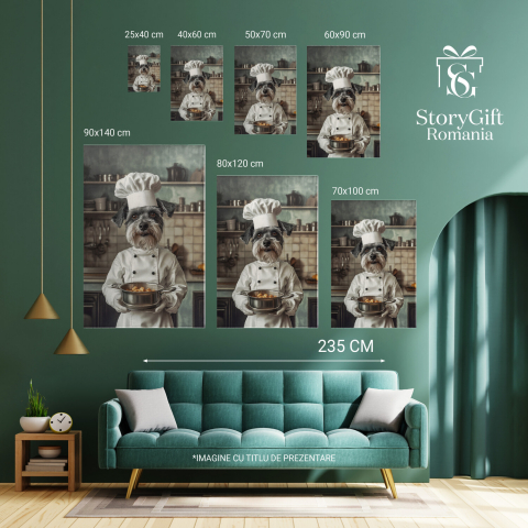 Tablou Canvas Personalizat Bucătar Cheff Cu O Oală
Marime 40x25CM [5]