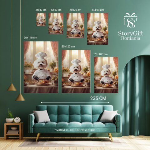 Tablou Canvas Personalizat Bucătar Chef în Bucătărie
Marime 40x25CM [5]